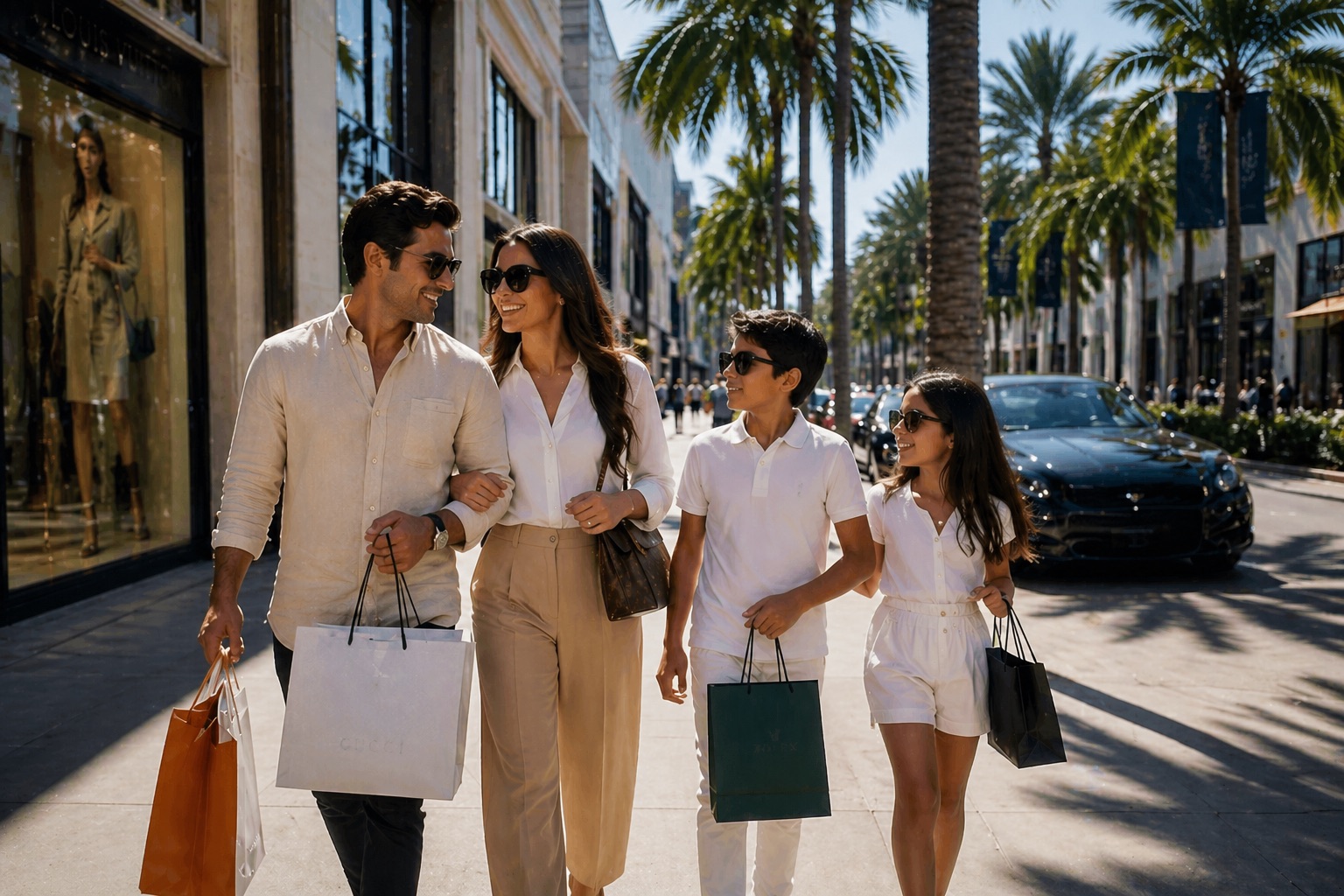 Hispanic market urban scene